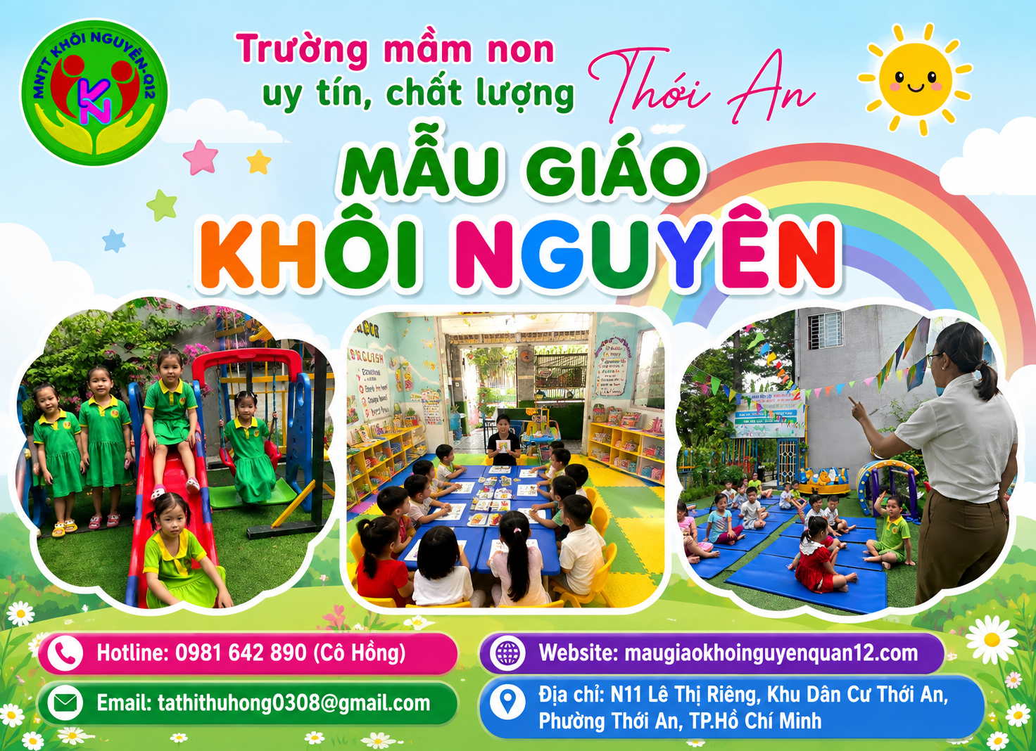 Trường Mầm Non Uy Tín, Chất Lượng Thới An